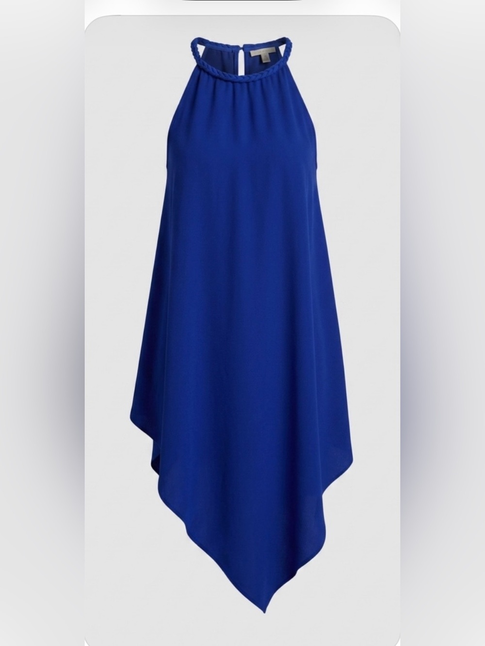 Charming Charlie Cobalt Blue High-Low Slip Dress